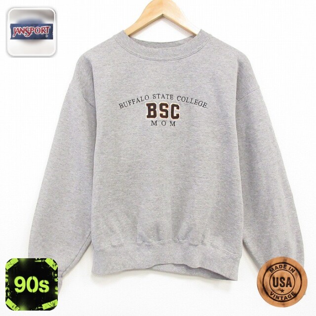 ジャンスポーツ 90s 長袖スウェット BSC グレー L | 古着