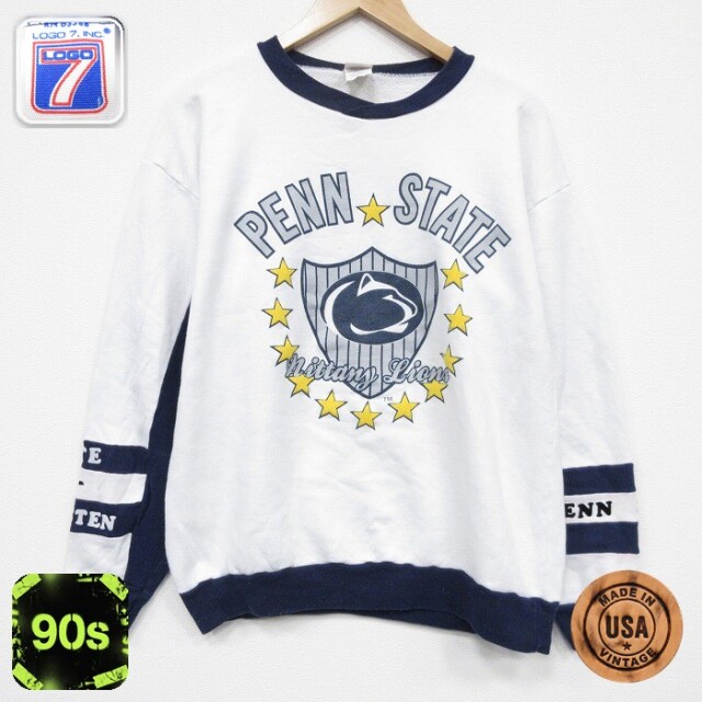 【50%OFF】90s 長袖スウェット PENN ホワイト M | 古着