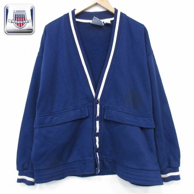 【50%OFF】カーディガン ネイビー L | 古着