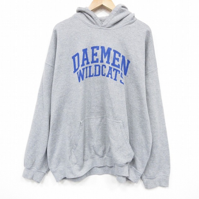 MVスポーツ 長袖パーカー ワイルドキャッツ グレー XL | 古着