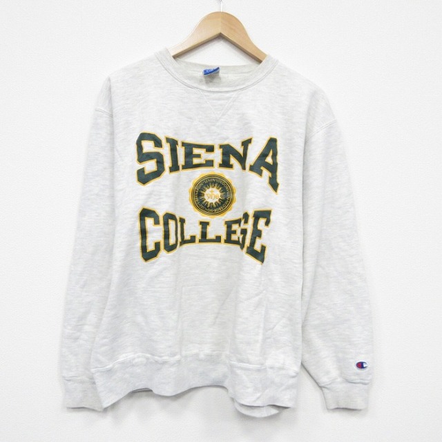 【50%OFF】チャンピオン 90s 長袖スウェット SIENA カレッジ グレー XL | 古着