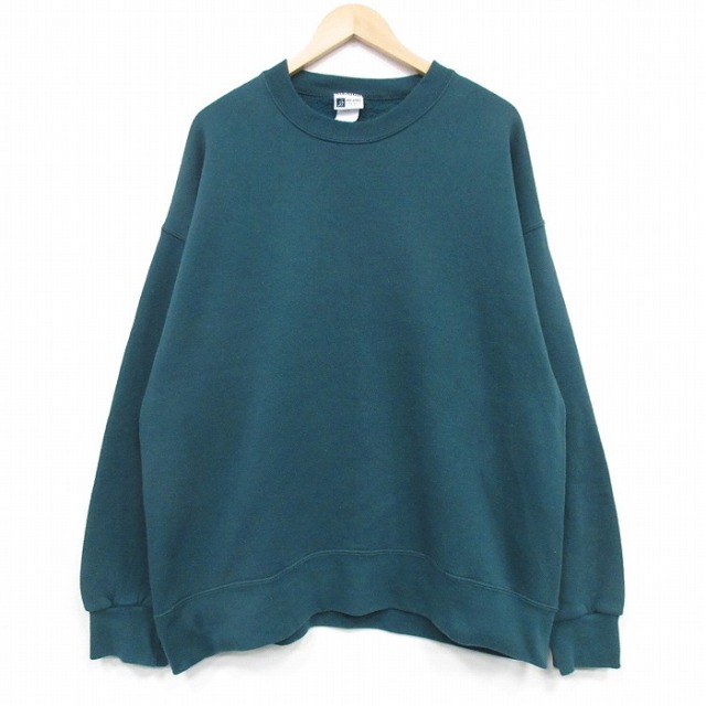 90s 長袖スウェット グリーン XL | 古着