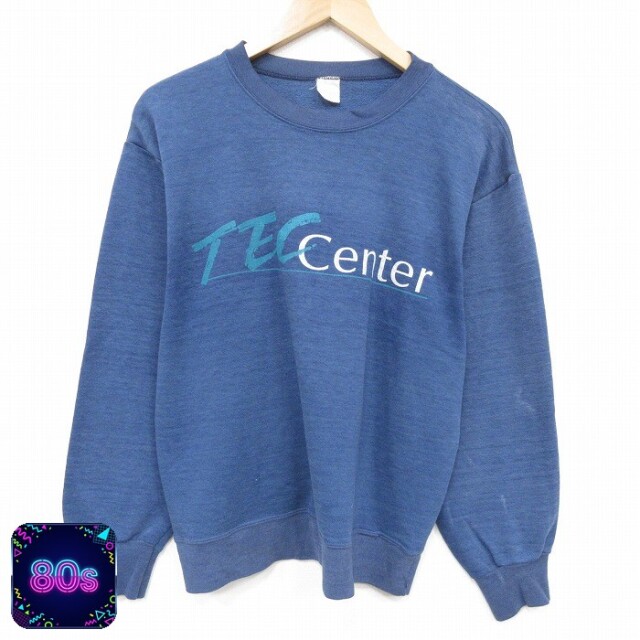 【50%OFF】80s 長袖スウェット TEC ネイビー M | 古着