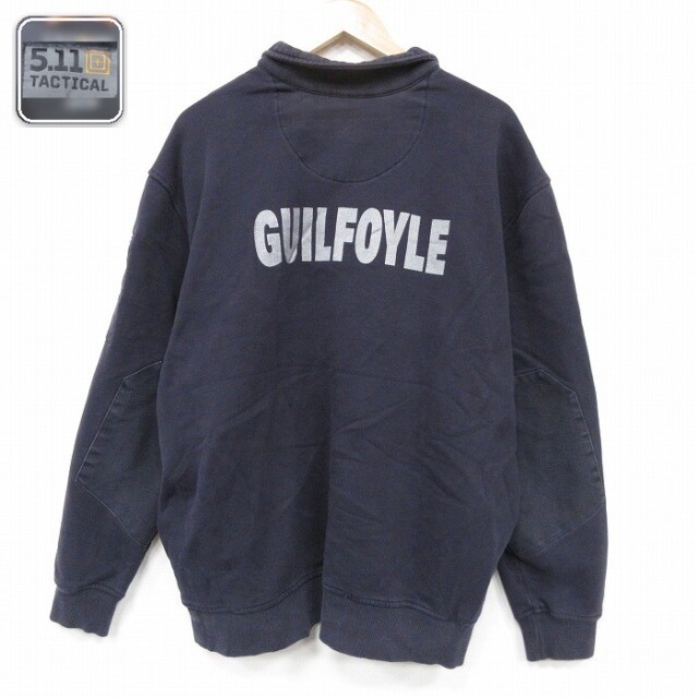【50%OFF】5.11タクティカル 長袖ハーフジップスウェット ブラック XL | 古着