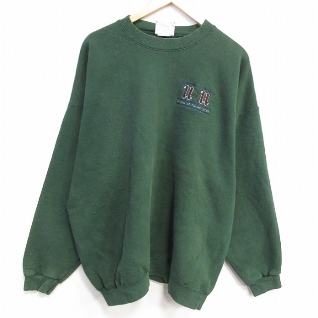 リー 90s 長袖スウェット uofu グリーン XL | 古着