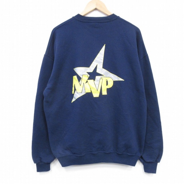 ジャージーズ 00s 長袖スウェット MVP ネイビー XL | 古着