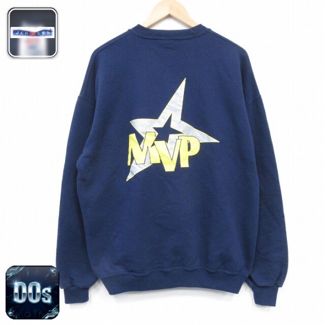 【50%OFF】ジャージーズ 00s 長袖スウェット MVP ネイビー XL | 古着