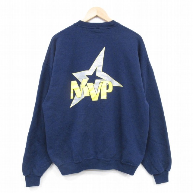 ジャージーズ 00s 長袖スウェット MVP ネイビー XL | 古着