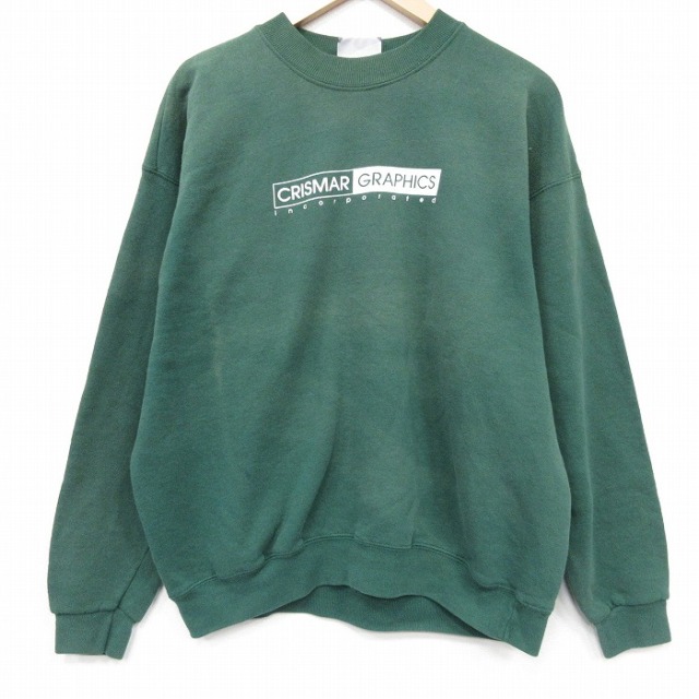 リー 90s 長袖スウェット CRISMAR ライトグリーン XL | 古着