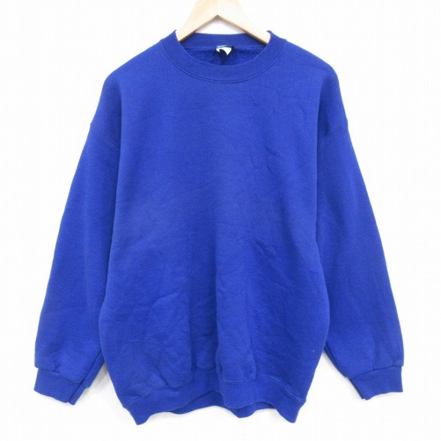 90s 長袖スウェット ブルー L | 古着