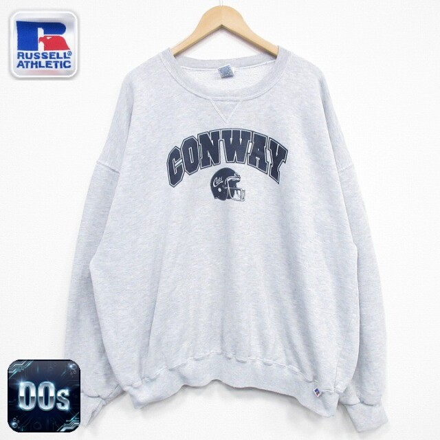 【50%OFF】ラッセル 00s 長袖スウェット CONWAY グレー XL | 古着
