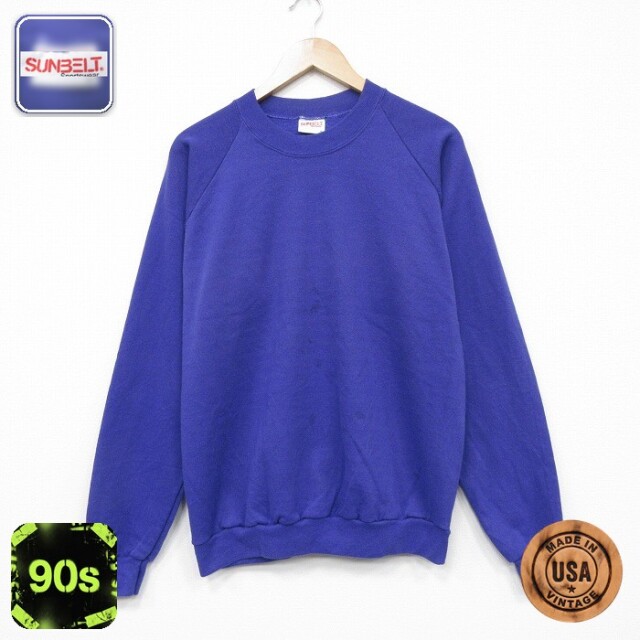【50%OFF】90s 長袖スウェット パープル L | 古着