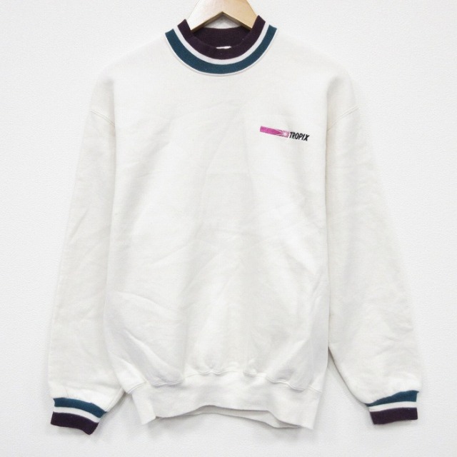 ジャージーズ 90s 長袖スウェット TROPIX ホワイト M | 古着