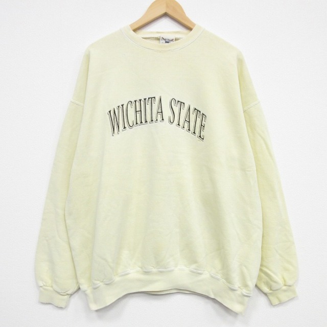 90s 長袖スウェット WICHITA イエロー XL | 古着