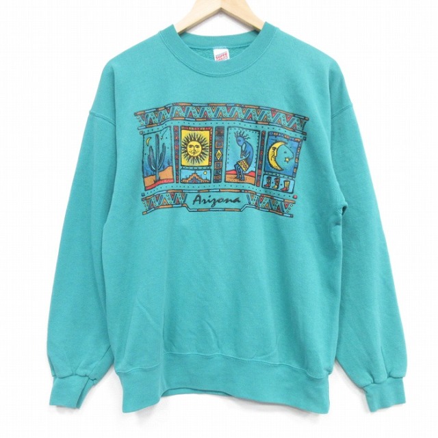 アリゾナ 90s 長袖スウェット グリーン M | 古着