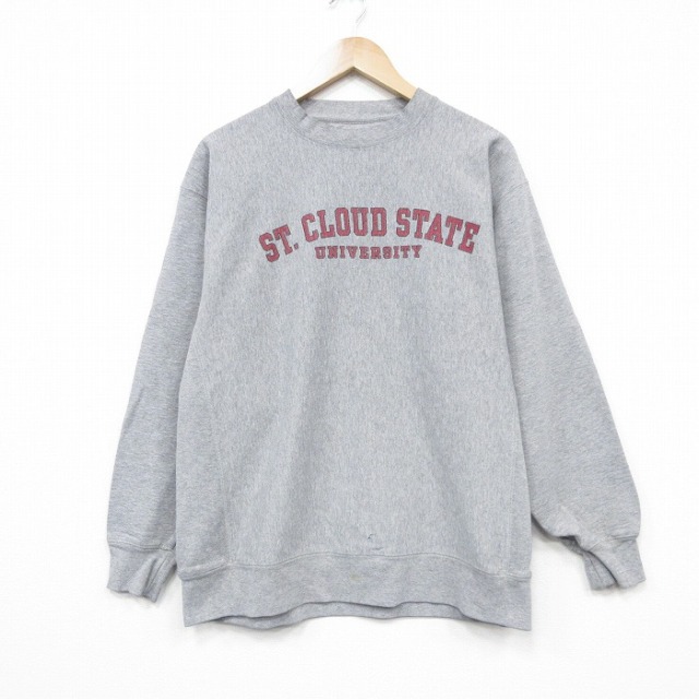 【50%OFF】ジャンスポーツ 00s 長袖スウェット CLOUD グレー L | 古着