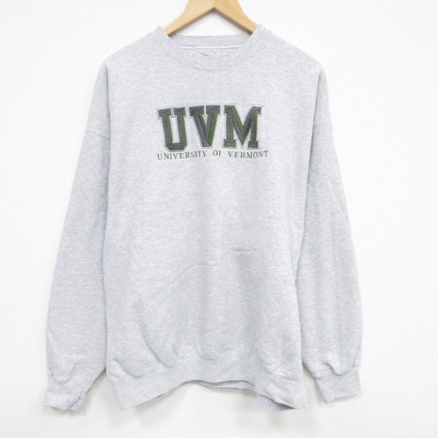 ジャンスポーツ 00s 長袖スウェット UVM刺繍 グレー XL | 古着
