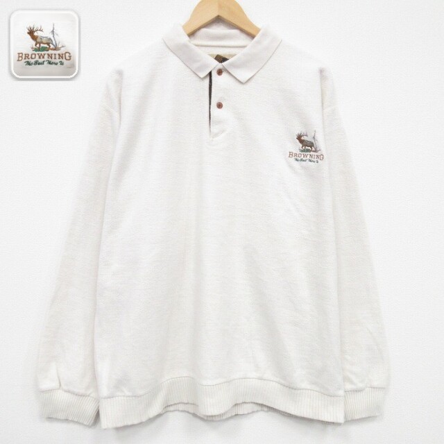 【50%OFF】BROWNING 長袖トップス シカ ベージュ XL | 古着