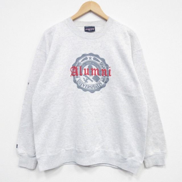 【20%OFF】ジャンスポーツ 90s 長袖スウェット Alumni グレー L | 古着