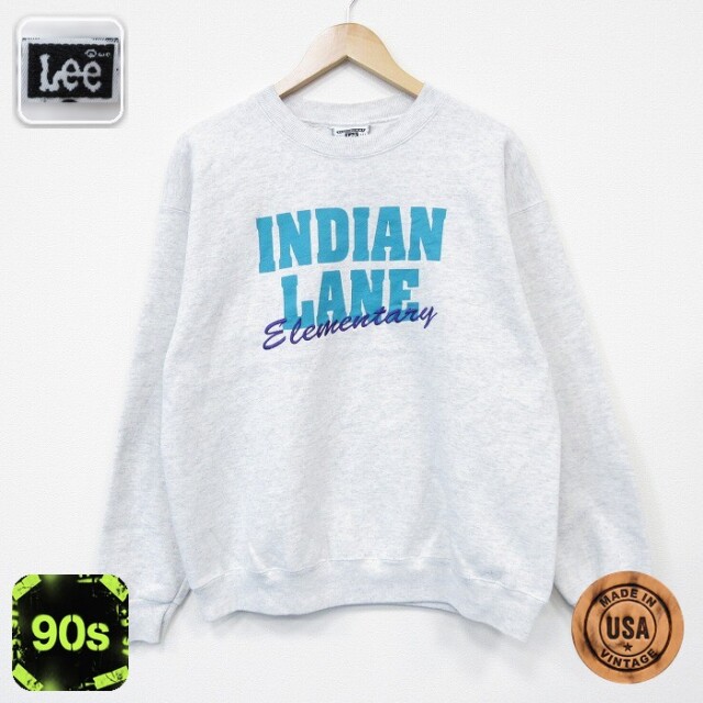 【50%OFF】リー 90s 長袖スウェット INDIAN グレー L | 古着