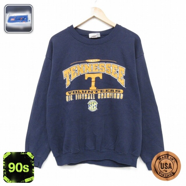 【50%OFF】テネシー 90s 長袖スウェット ネイビー L | 古着