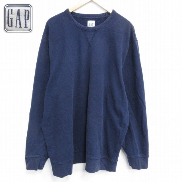 【50%OFF】ギャップ 長袖スウェット ネイビー XL | 古着