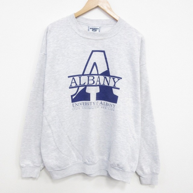 リー 90s 長袖スウェット ALBANY グレー XL | 古着
