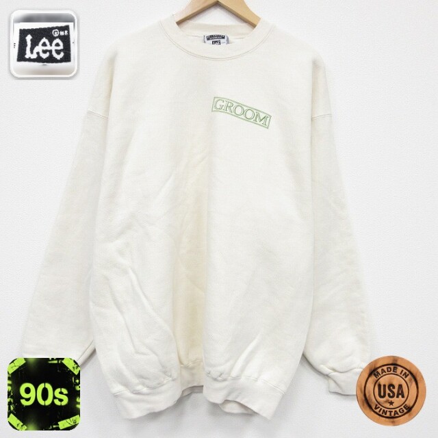 【50%OFF】リー 90s 長袖スウェット GROOM ベージュ XL | 古着