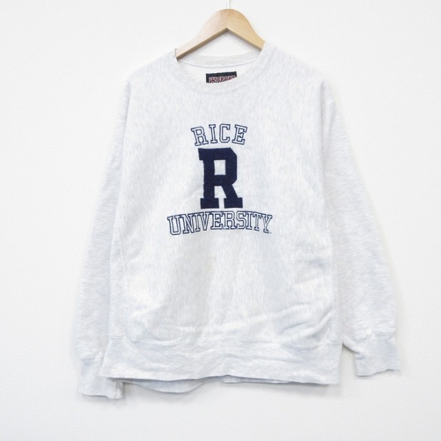 ジャンスポーツ 90s 長袖スウェット R刺繍 グレー XL | 古着