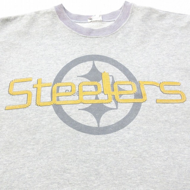 古着通販 XL☆古着 長袖 スウェット メンズ クルーネック USA製 グレー