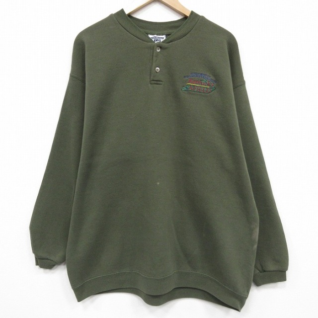 リー 90s 長袖スウェット ケンタッキー グリーン XL | 古着