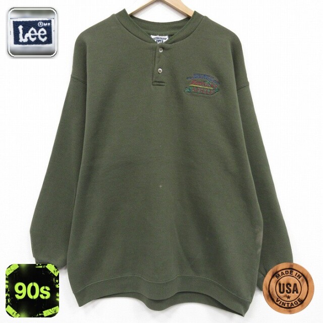 【50%OFF】リー 90s 長袖スウェット ケンタッキー グリーン XL | 古着