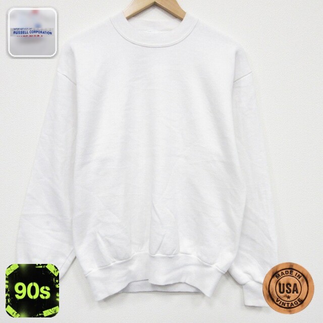 【50%OFF】ジャージーズ 90s 長袖スウェット ホワイト M | 古着