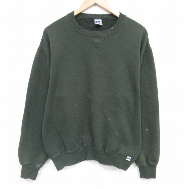 ラッセル 90s 長袖スウェット グリーン M | 古着