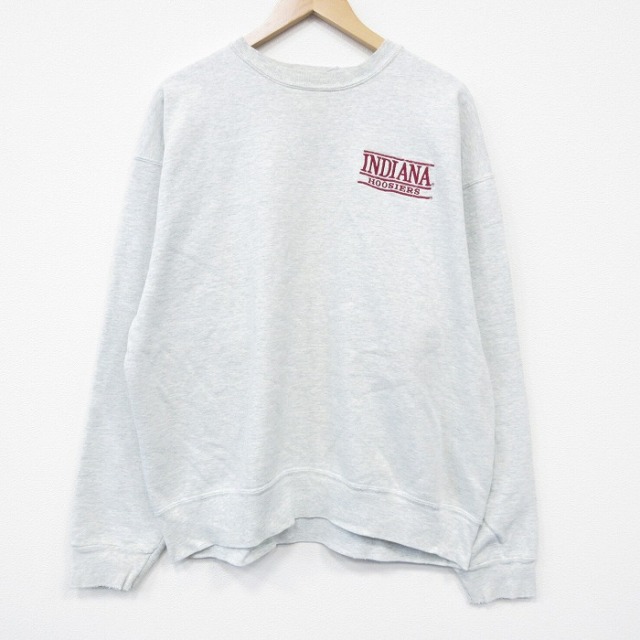 フルーツオブザルーム 90s 長袖スウェット インディアナ グレー XL | 古着