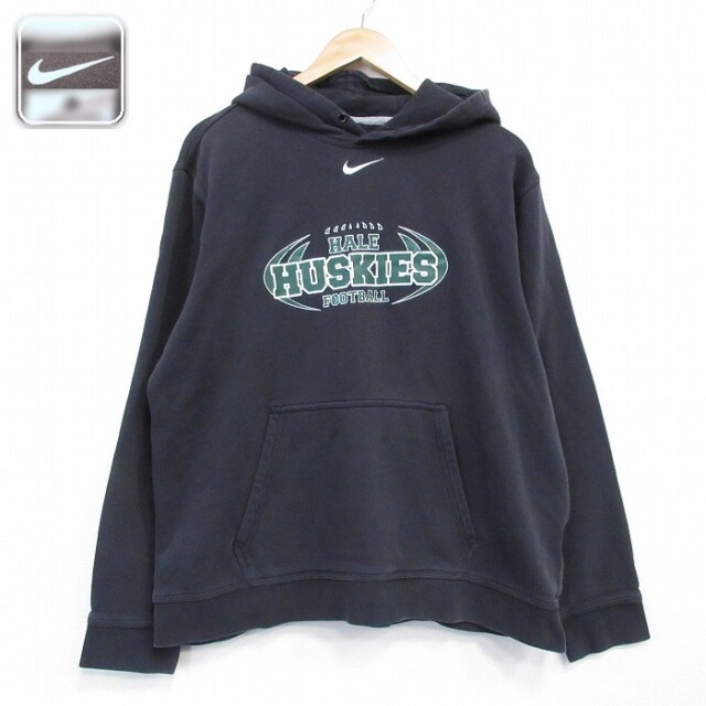 【50%OFF】ナイキ 長袖パーカー ハスキーズ ブラック XL | 古着