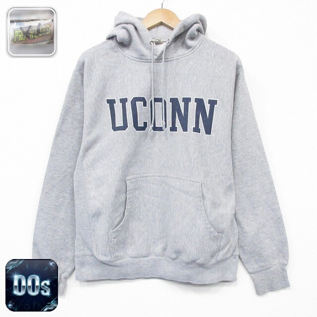 00s 長袖パーカー UCONN グレー L | 古着