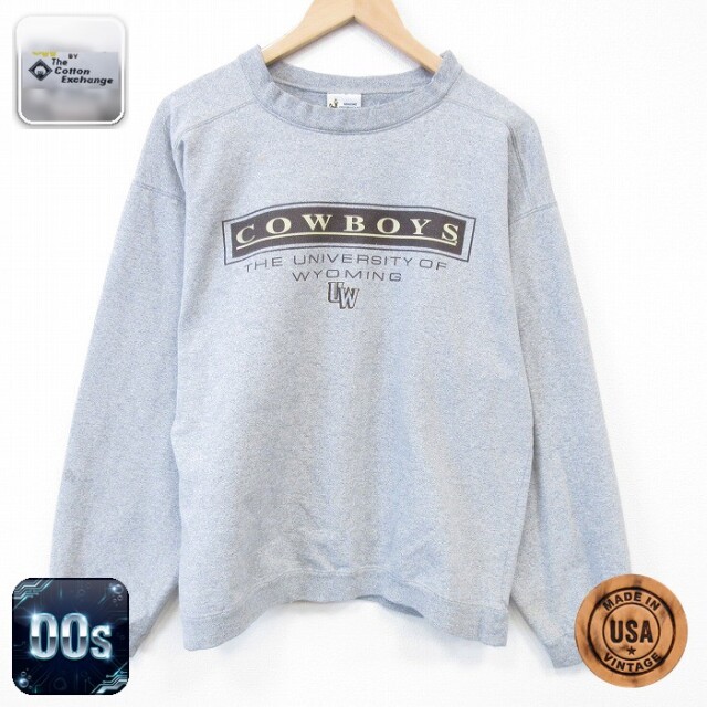 【50%OFF】00s 長袖スウェット カウボーイズ グレー L | 古着