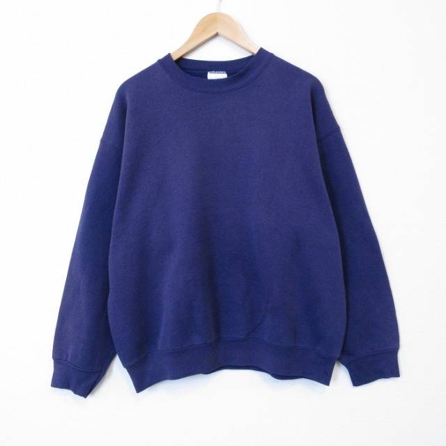 XL★古着 TULTEX 長袖 スウェット メンズ 90年代 90s 無地 クルーネック USA製 紫 26feb06