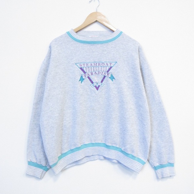 90s 長袖スウェット パラダイス グレー XL | 古着
