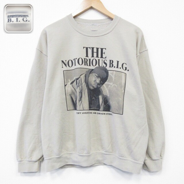 【50%OFF】ノトーリアス BIG 長袖スウェット ベージュ L | 古着