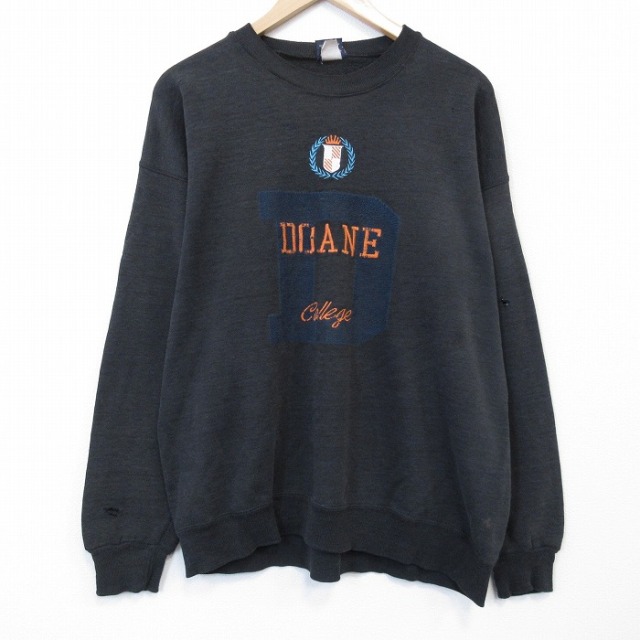 ジャンスポーツ 90s 長袖スウェット DOANE ネイビー XL | 古着