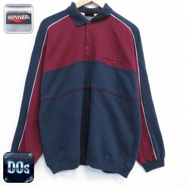 【50%OFF】00s ラグラン長袖スウェット ネイビー L | 古着