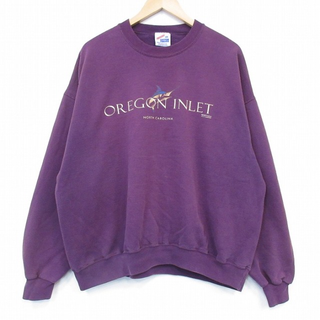 ジャージーズ 90s 長袖スウェット オレゴン パープル XL | 古着