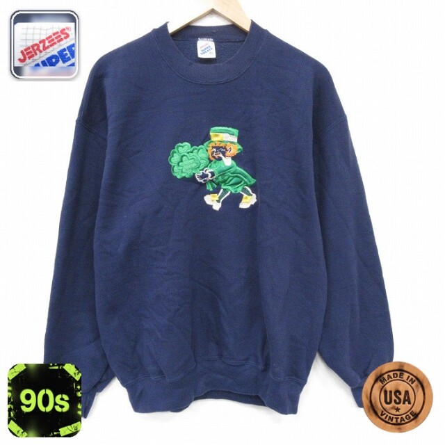ジャージーズ 90s 長袖スウェット ネイビー L | 古着