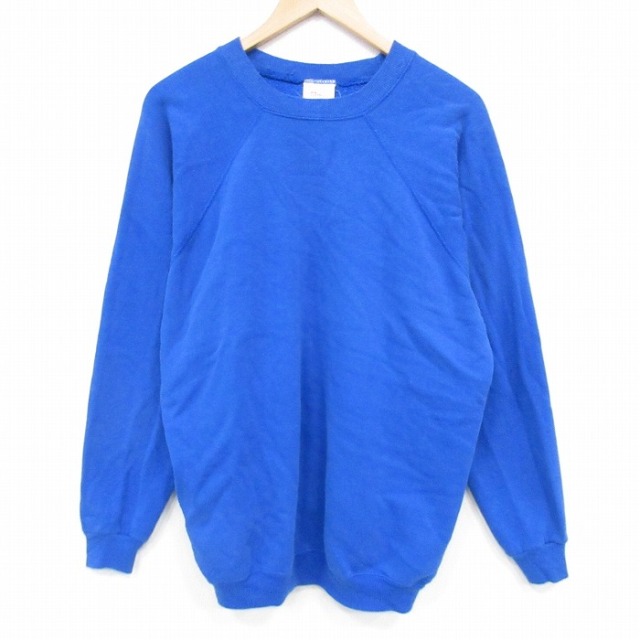 ヘインズ 90s 長袖スウェット ラグラン ブルー XL | 古着