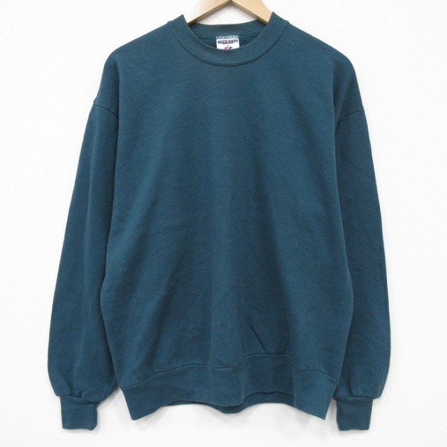 【20%OFF】ジャージーズ 90s 長袖スウェット グリーン L | 古着