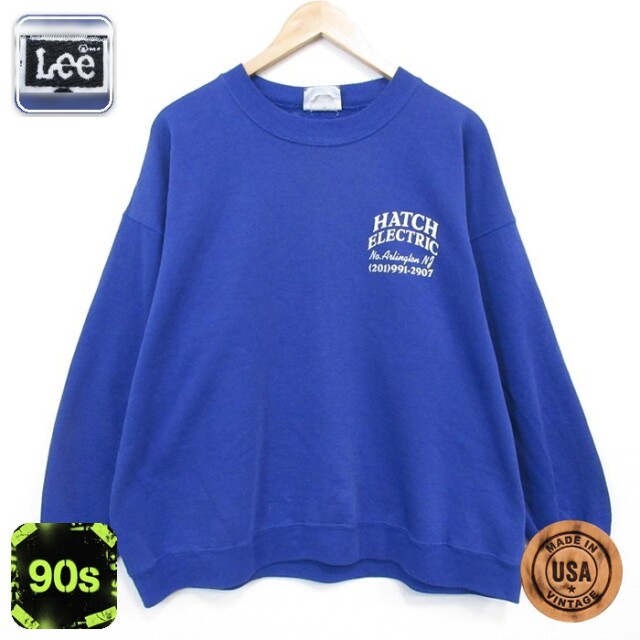 【50%OFF】リー 90s 長袖スウェット HATCH ブルー XL | 古着