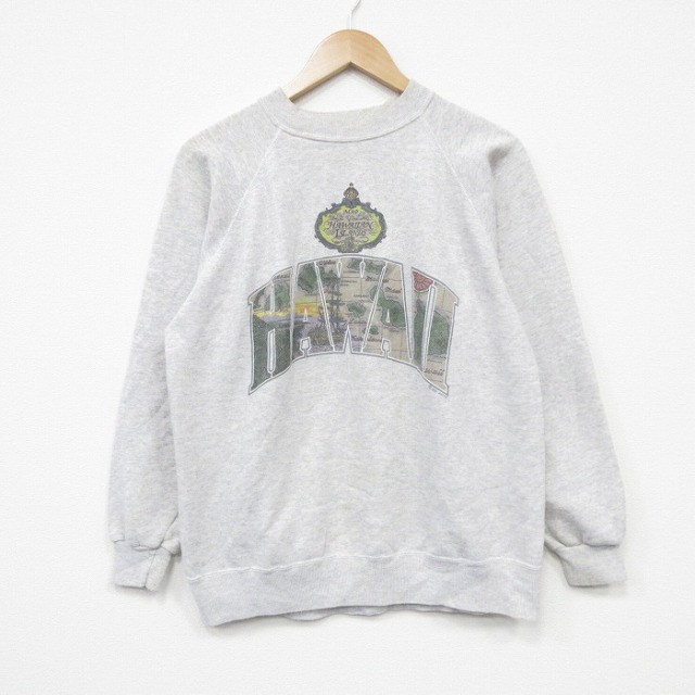 ヘインズ 90s 長袖スウェット ハワイ グレー M | 古着