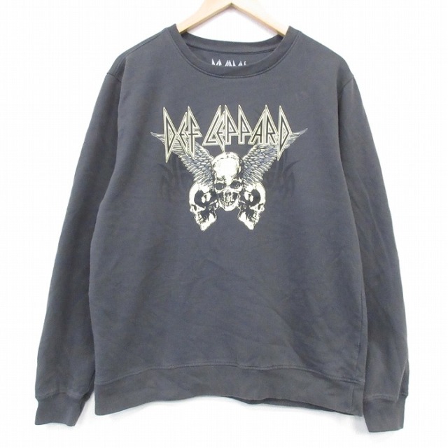 デフレパード 長袖スウェット グレー L | 古着